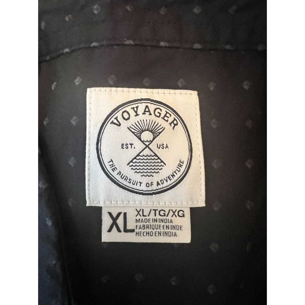 Voyager Mens Short Sleeved Collared Button Up Shirt XLarge - Picture 3 of 4